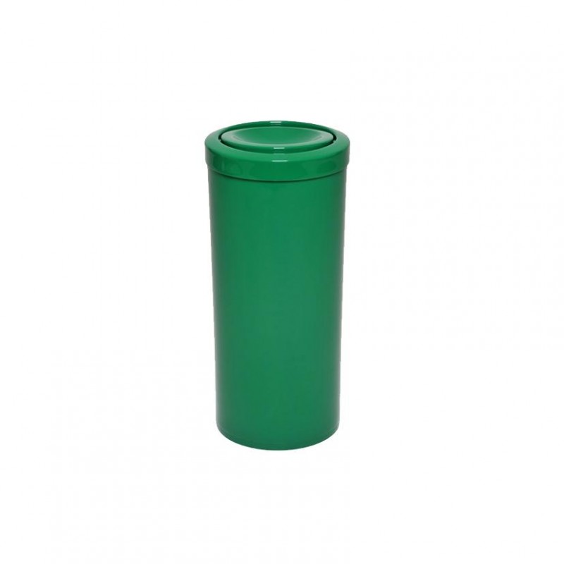 Lixeira 25 litros em plástico com tampa flip-top
