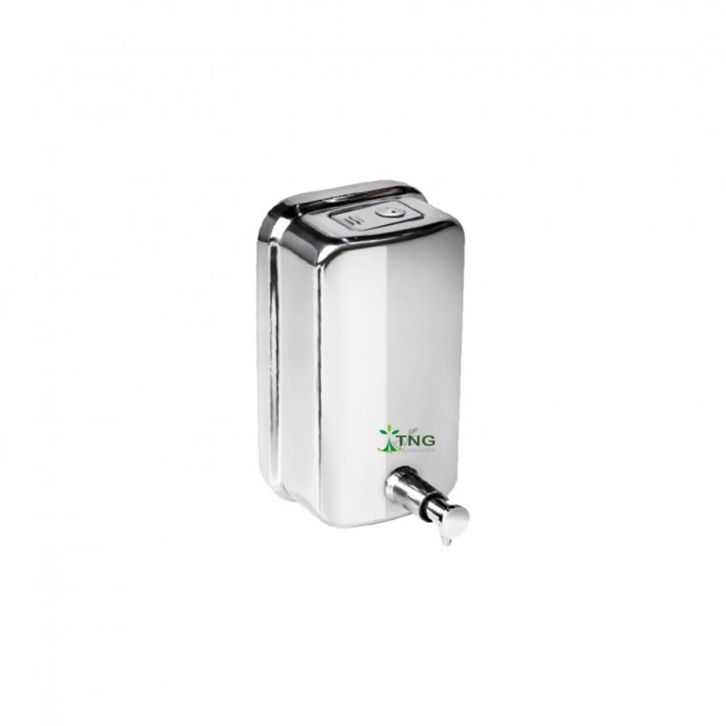 Saboneteira em aço inox 304  para sabonete líquido e álcool em gel 1.000ml