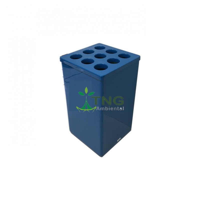 Dispenser de copos usados em fiberglass com 09 aberturas